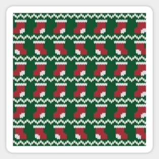 Christmas knited pattern Sticker